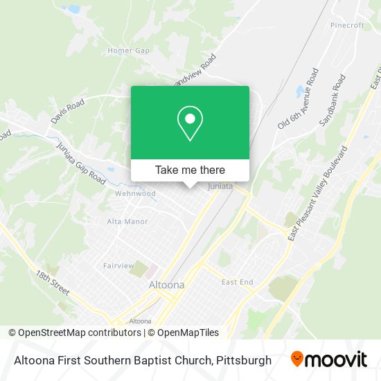 Mapa de Altoona First Southern Baptist Church