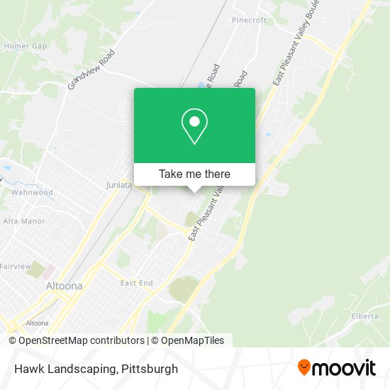 Hawk Landscaping map