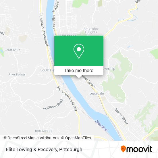 Elite Towing & Recovery map