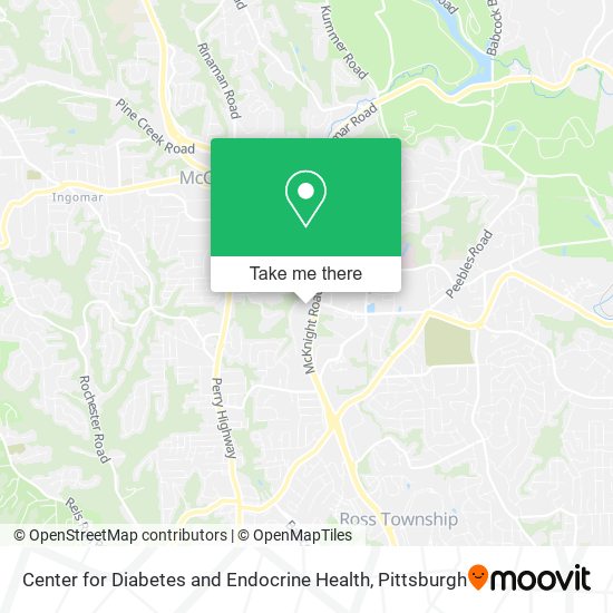 Center for Diabetes and Endocrine Health map
