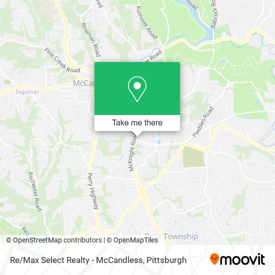 Re / Max Select Realty - McCandless map
