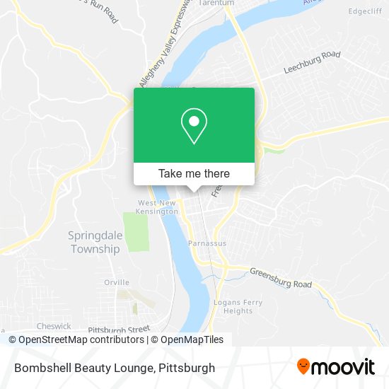 Mapa de Bombshell Beauty Lounge