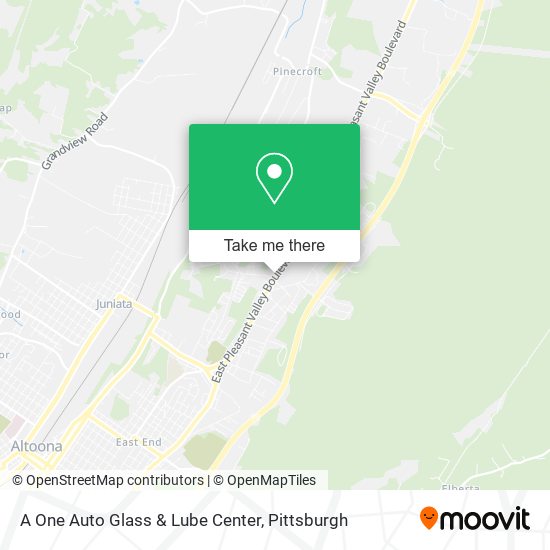 Mapa de A One Auto Glass & Lube Center