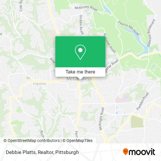 Debbie Platts, Realtor map