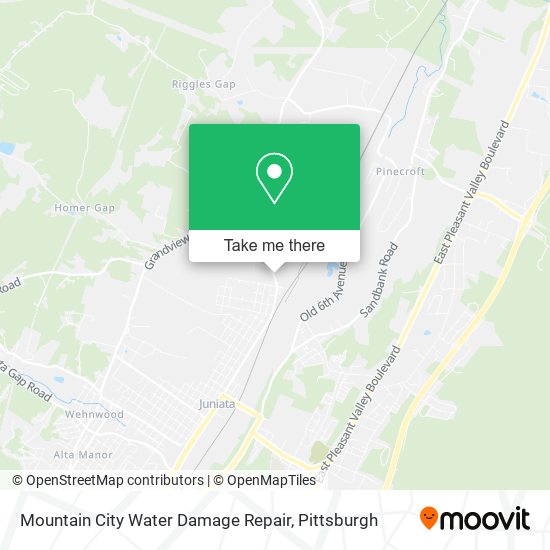 Mountain City Water Damage Repair map