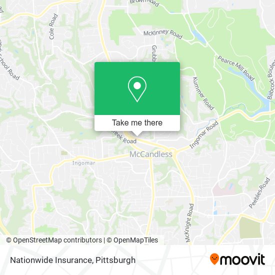 Mapa de Nationwide Insurance