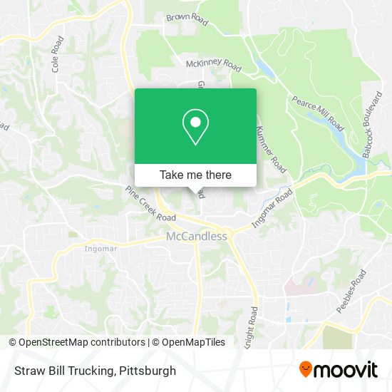 Straw Bill Trucking map