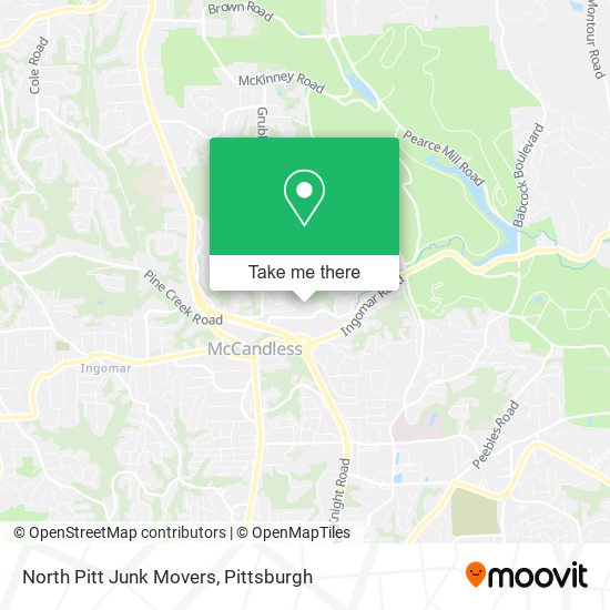 North Pitt Junk Movers map