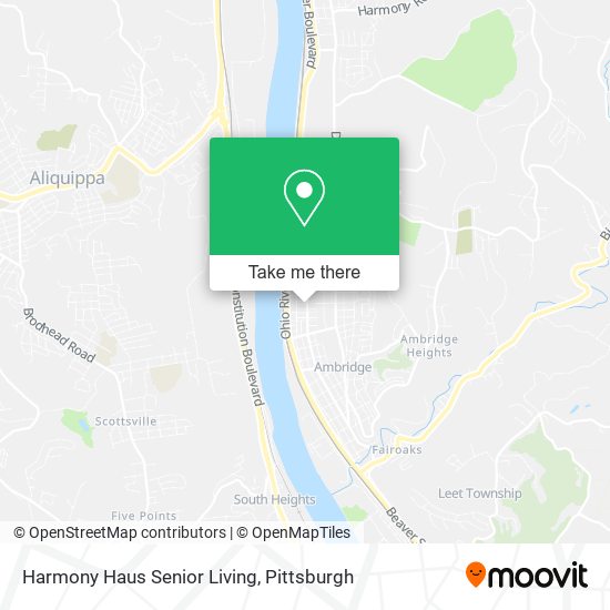 Mapa de Harmony Haus Senior Living