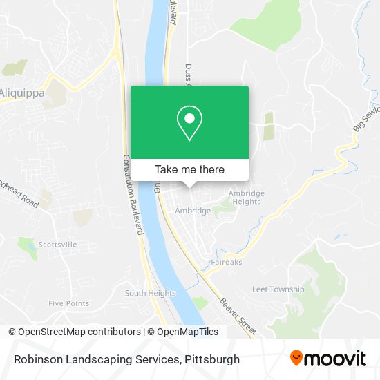 Robinson Landscaping Services map