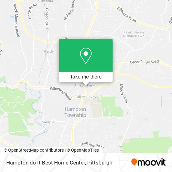 Mapa de Hampton do It Best Home Center