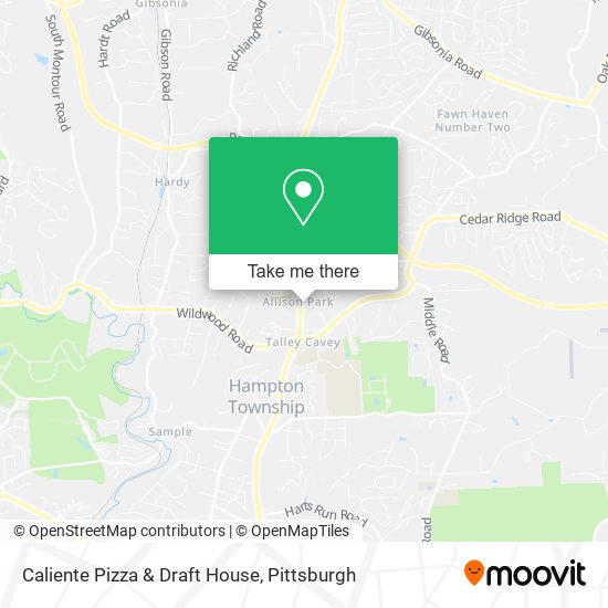 Caliente Pizza & Draft House map