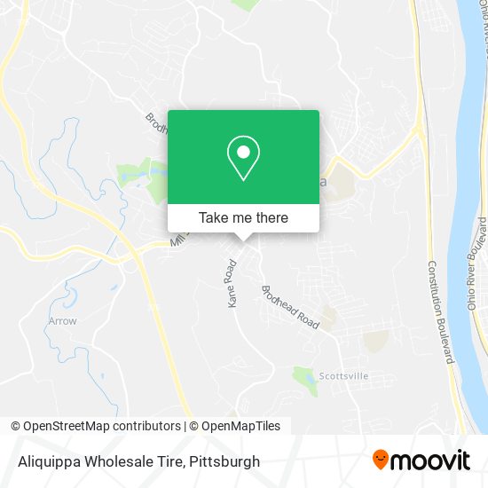 Mapa de Aliquippa Wholesale Tire