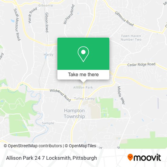 Allison Park 24 7 Locksmith map