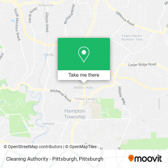 Cleaning Authority - Pittsburgh map