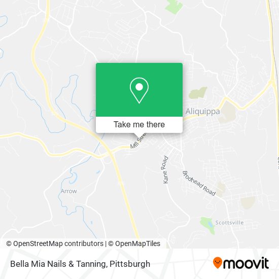 Bella Mia Nails & Tanning map