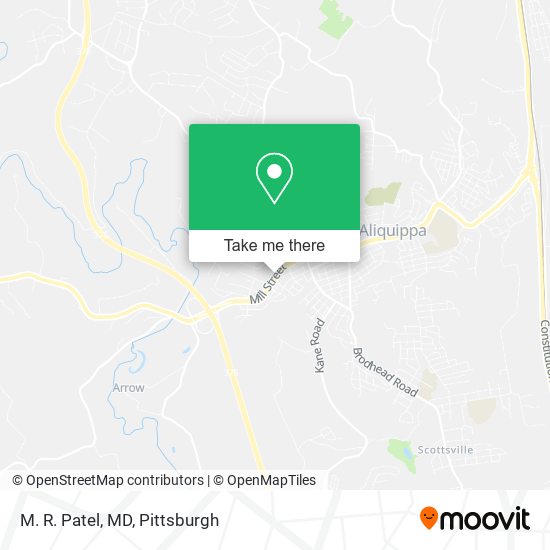 M. R. Patel, MD map