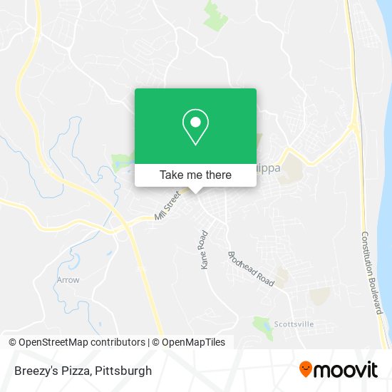 Breezy's Pizza map