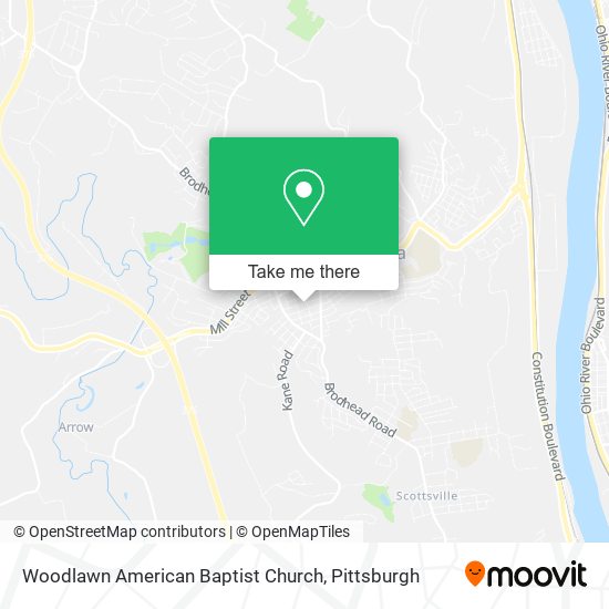 Mapa de Woodlawn American Baptist Church