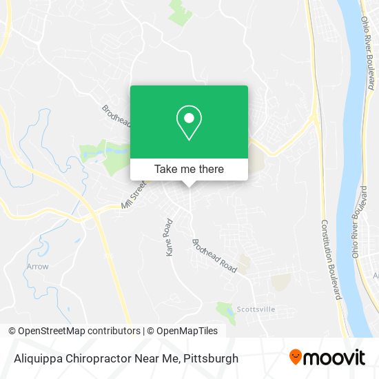 Mapa de Aliquippa Chiropractor Near Me