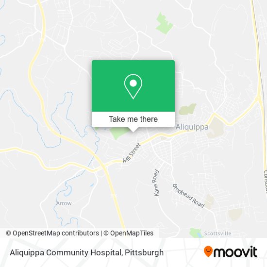 Mapa de Aliquippa Community Hospital