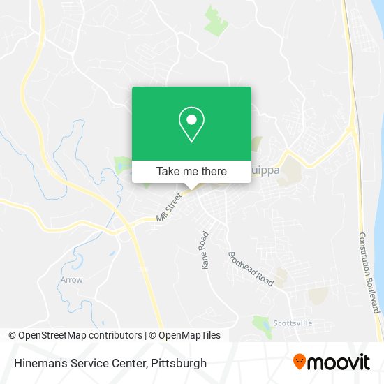 Hineman's Service Center map