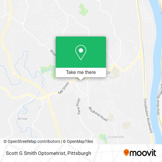 Scott G Smith Optometrist map