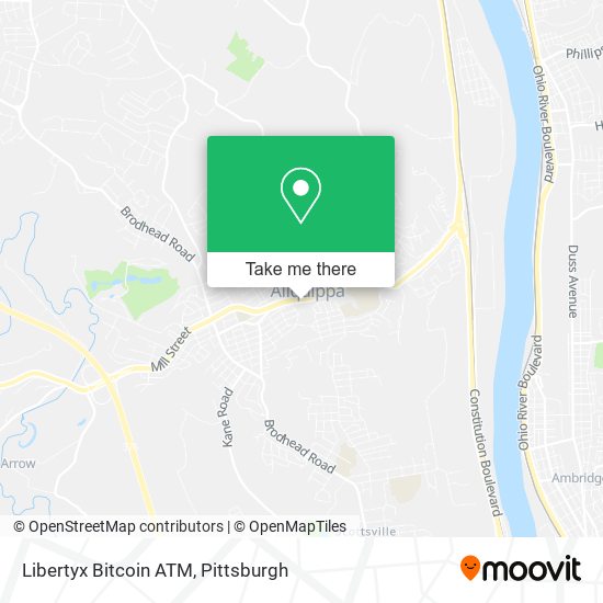 Mapa de Libertyx Bitcoin ATM