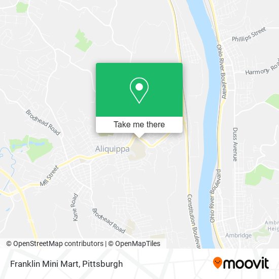 Franklin Mini Mart map