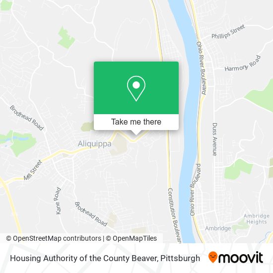 Mapa de Housing Authority of the County Beaver