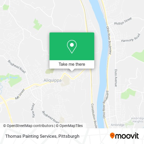 Mapa de Thomas Painting Services