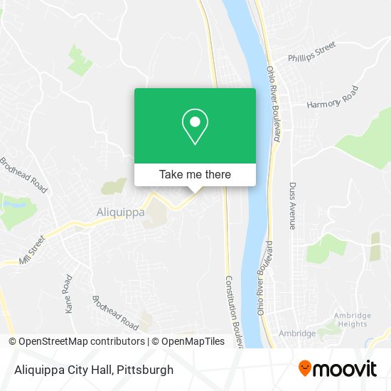 Aliquippa City Hall map