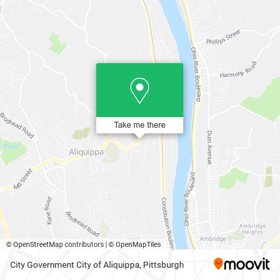 Mapa de City Government City of Aliquippa