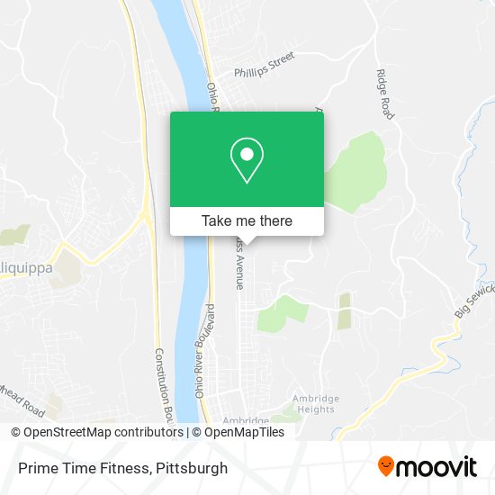 Mapa de Prime Time Fitness