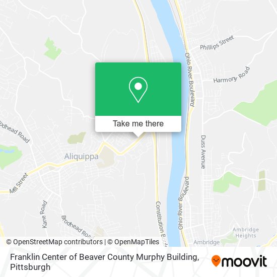 Mapa de Franklin Center of Beaver County Murphy Building