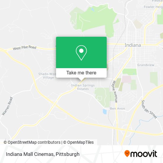 Indiana Mall Cinemas map