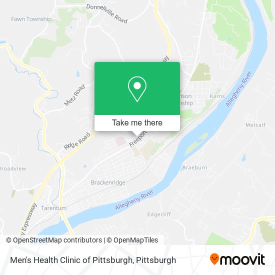 Men's Health Clinic of Pittsburgh map