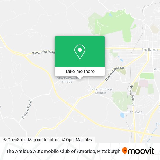 The Antique Automobile Club of America map