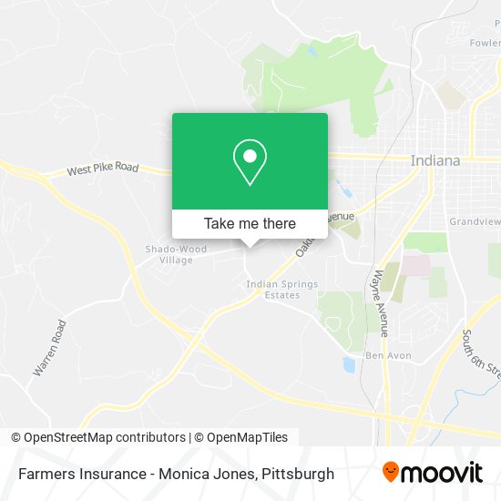 Farmers Insurance - Monica Jones map