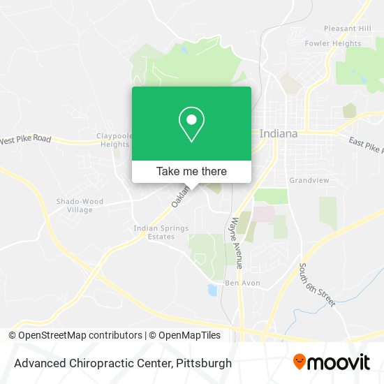 Advanced Chiropractic Center map
