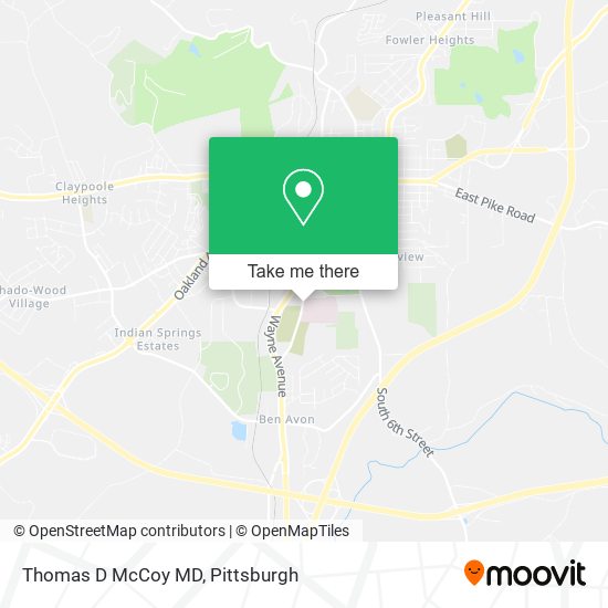 Thomas D McCoy MD map
