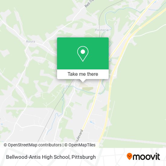 Mapa de Bellwood-Antis High School