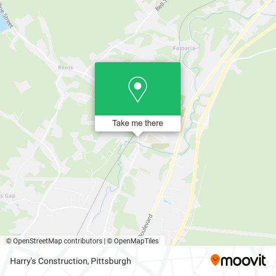 Harry's Construction map