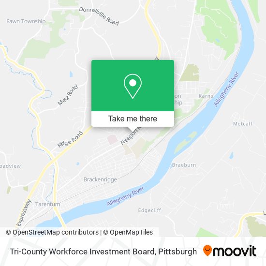 Tri-County Workforce Investment Board map