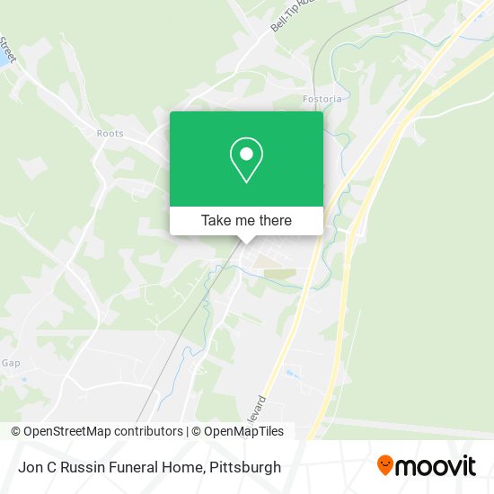 Jon C Russin Funeral Home map