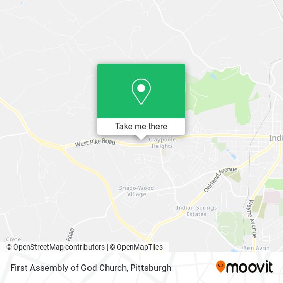 First Assembly of God Church map