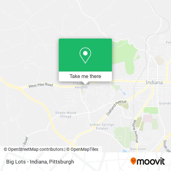 Mapa de Big Lots - Indiana