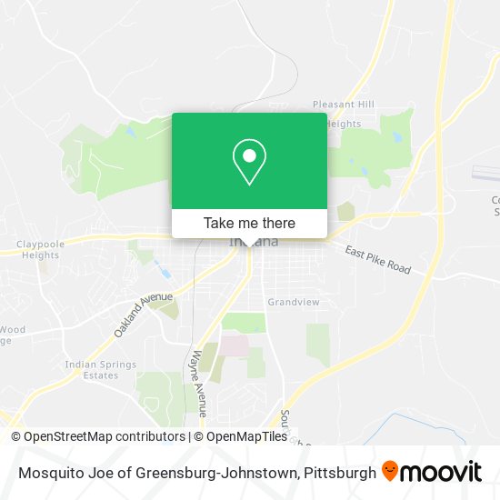 Mosquito Joe of Greensburg-Johnstown map