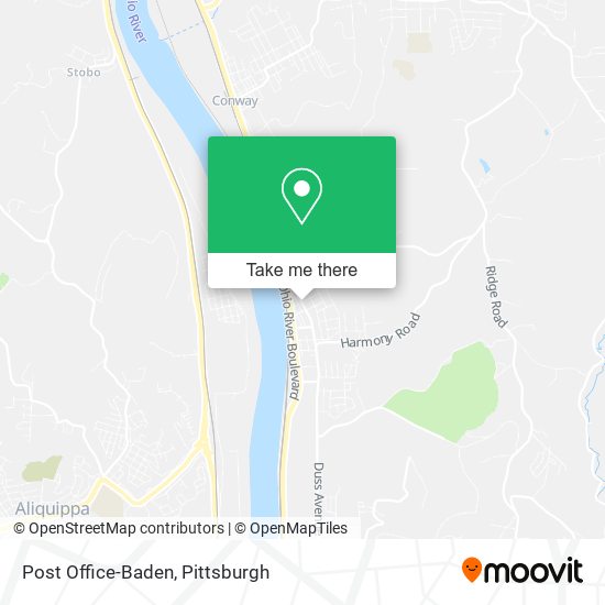 Mapa de Post Office-Baden