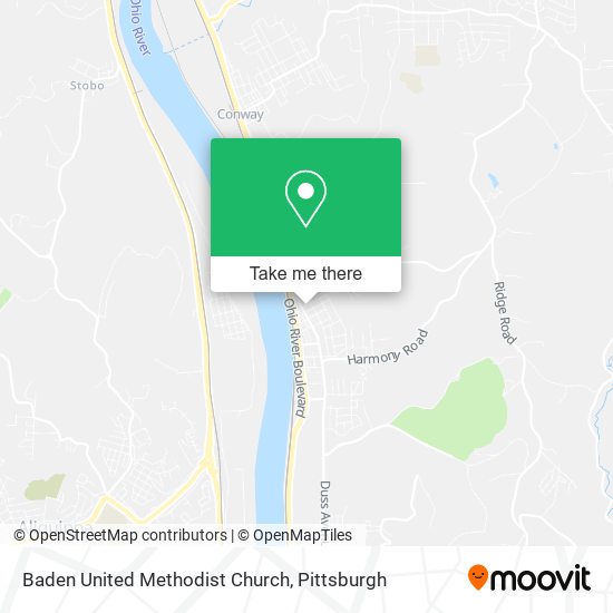 Baden United Methodist Church map